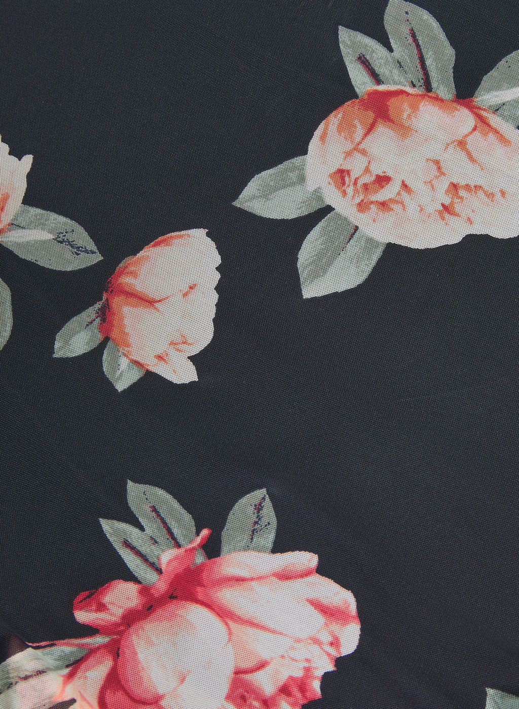 Chiffon Floral Pocho & Jersey Dress