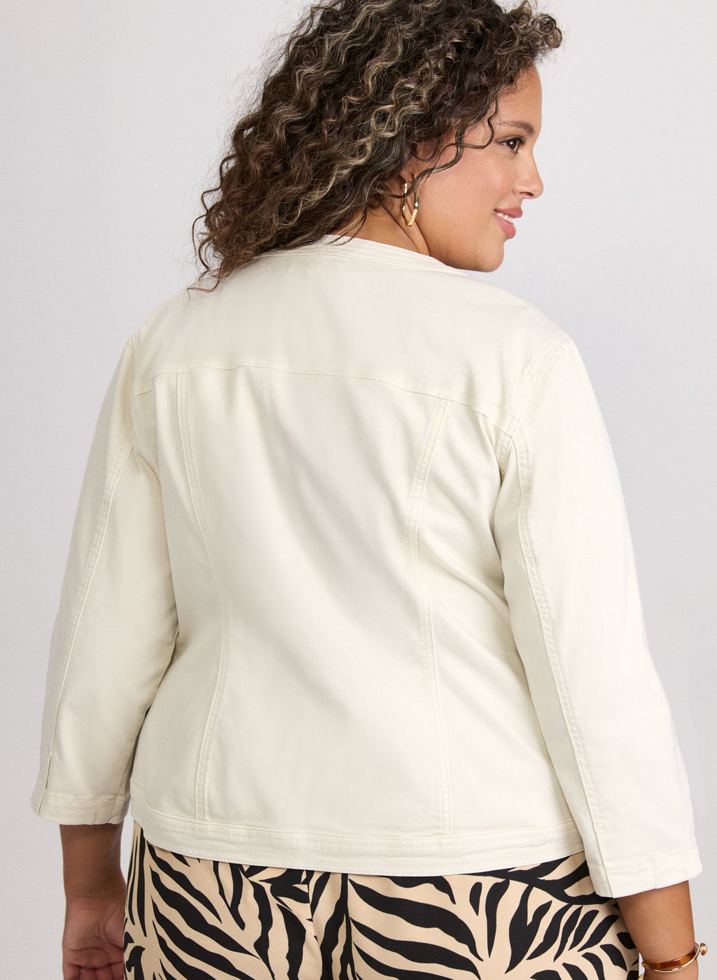 3/4 Sleeve Jean Jacket