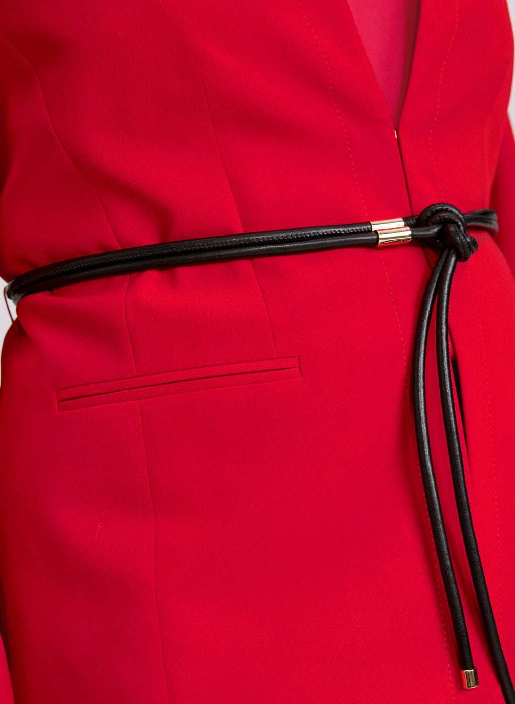 Belted Longline Blazer