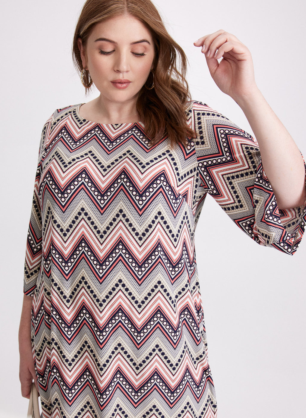 Chevron Print Dress