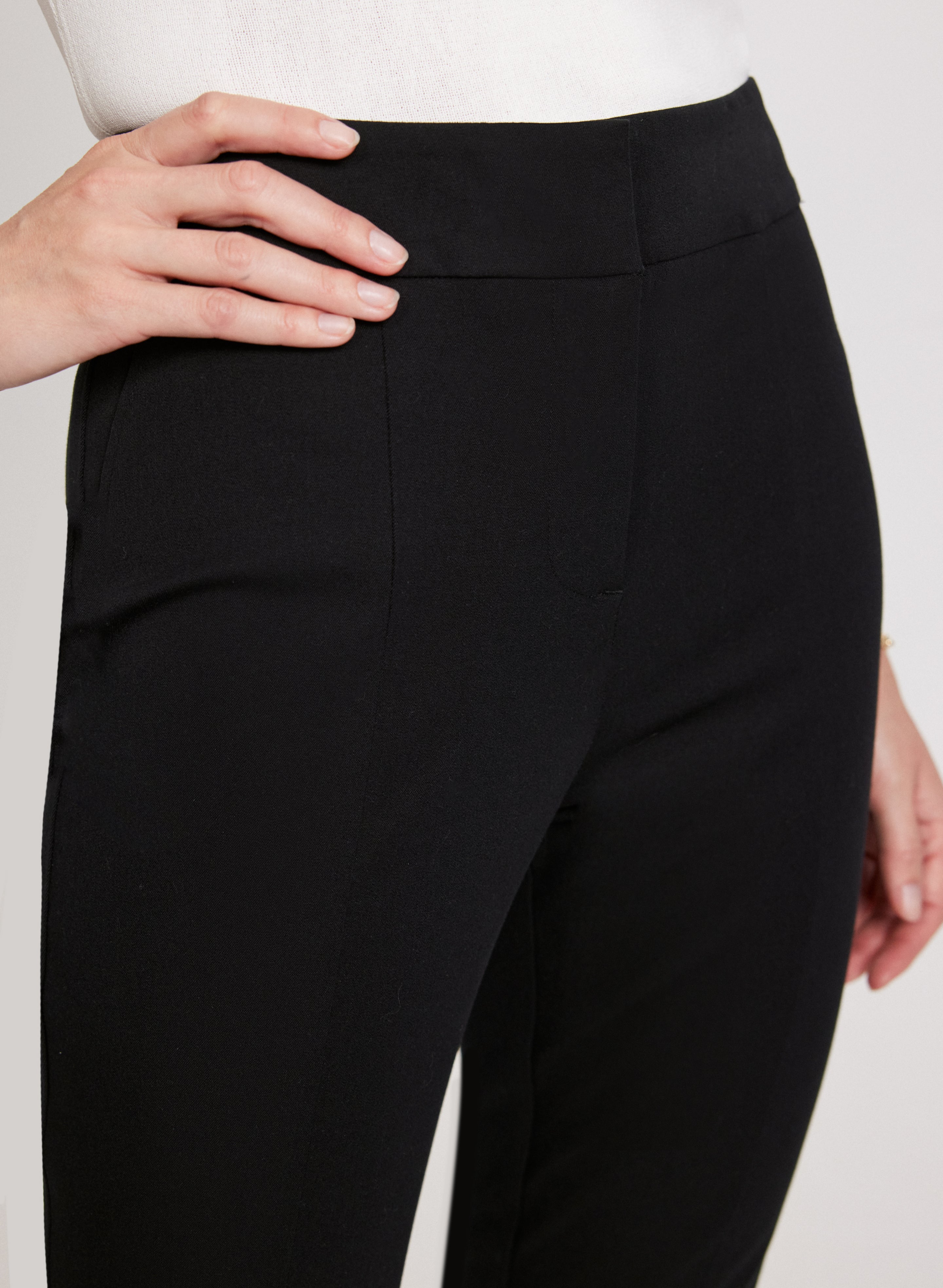 City Fit Front Slit Pants