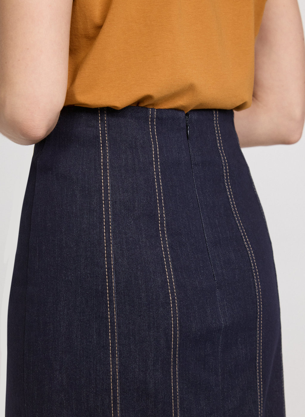 Denim Pencil Skirt