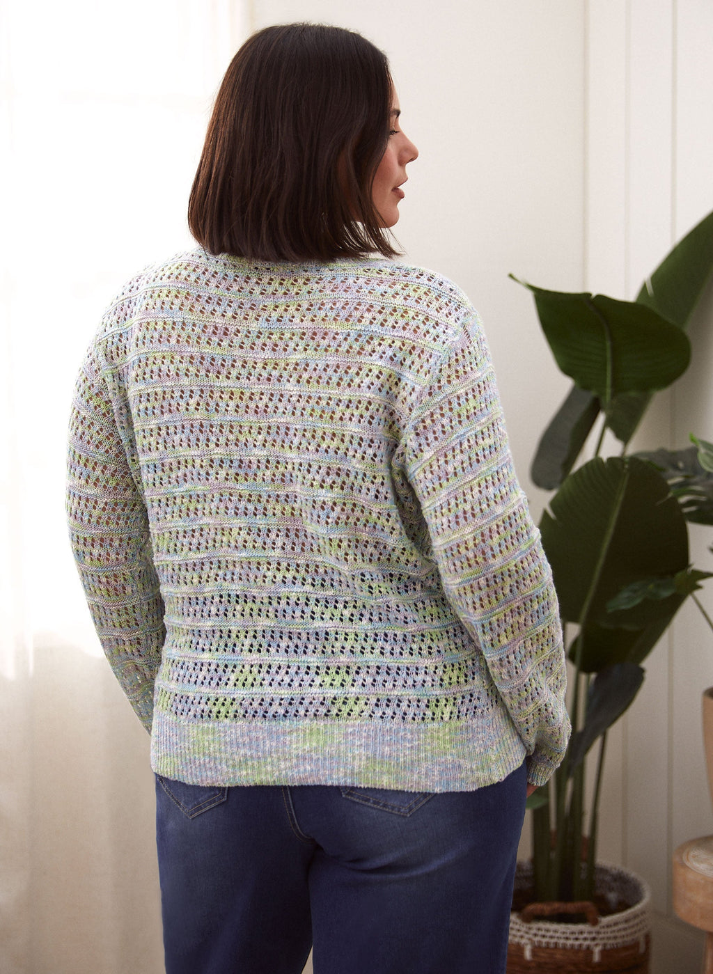 Dex - Long Sleeve Crochet Sweater