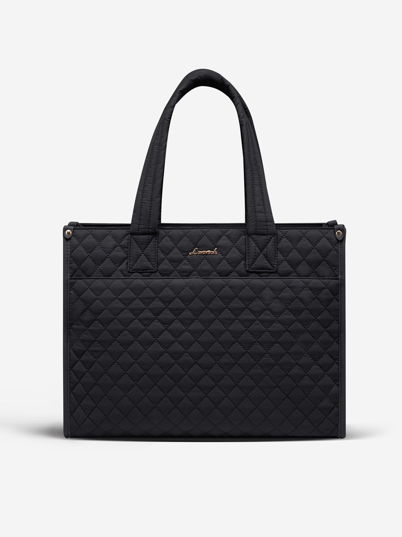 2Pcs Quilted Work Tote Bag, 15.6 17.3