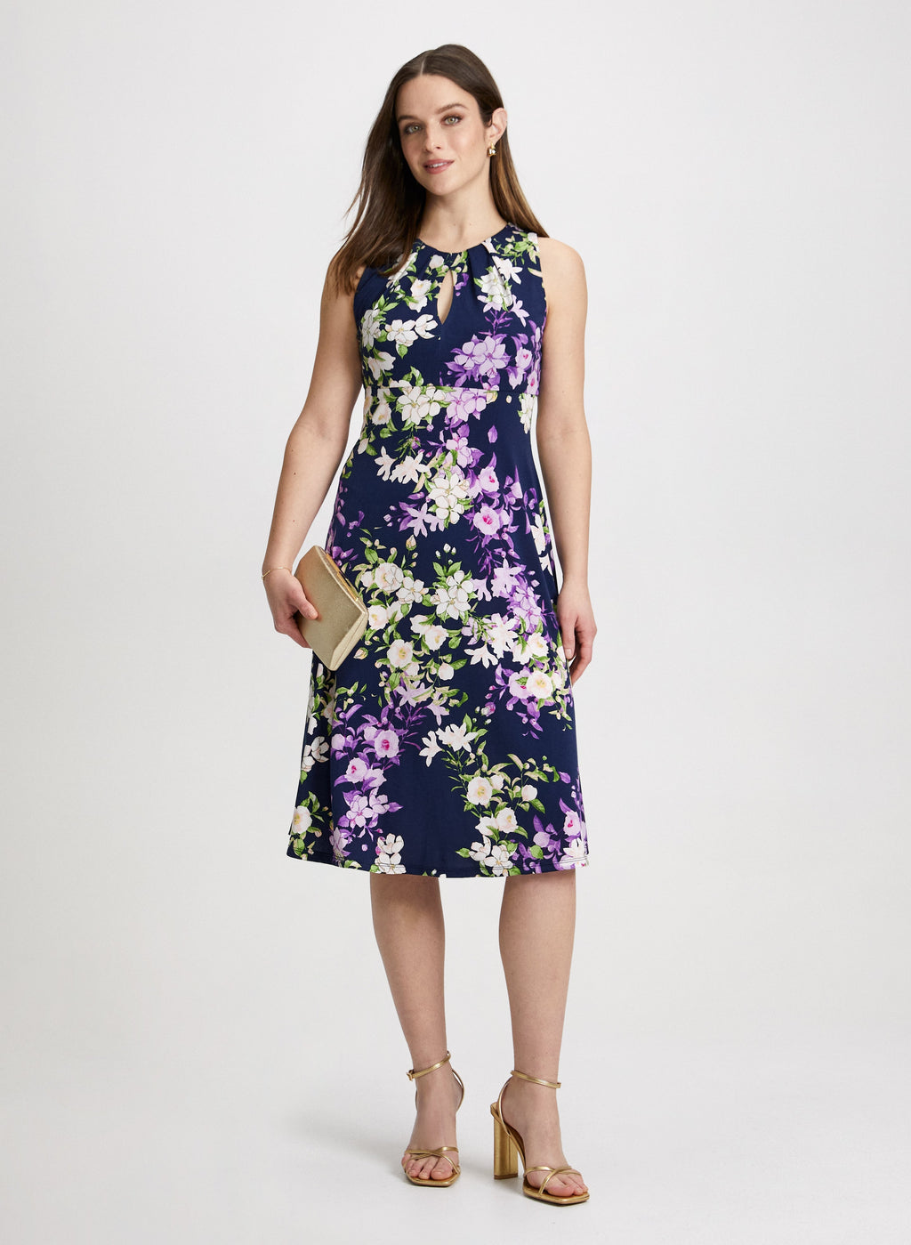 Botanical Empire Waist Dress