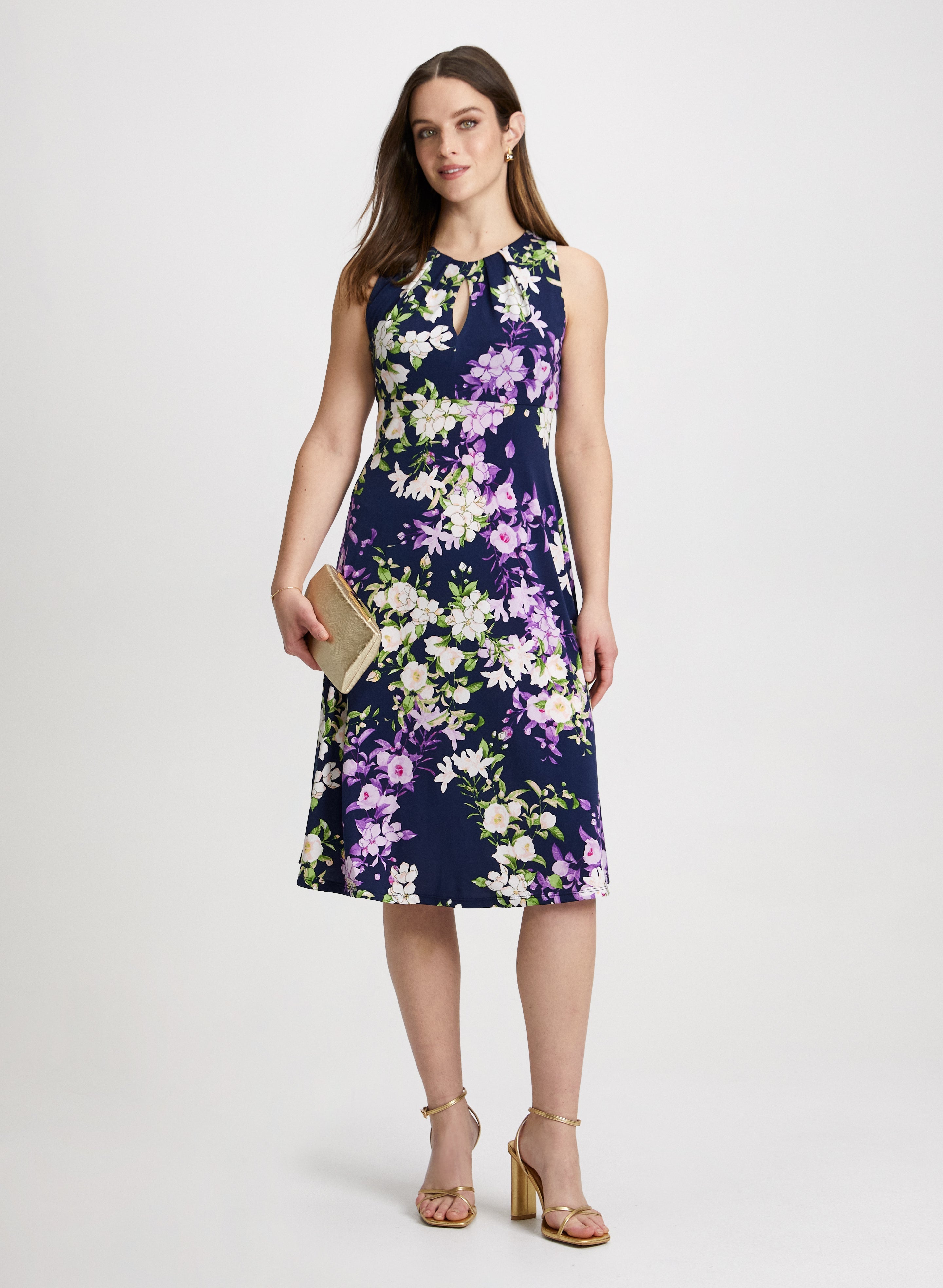 Botanical Empire Waist Dress