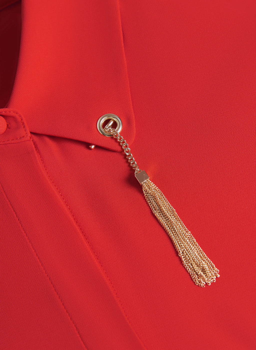 Chain Tassel Detail Blouse