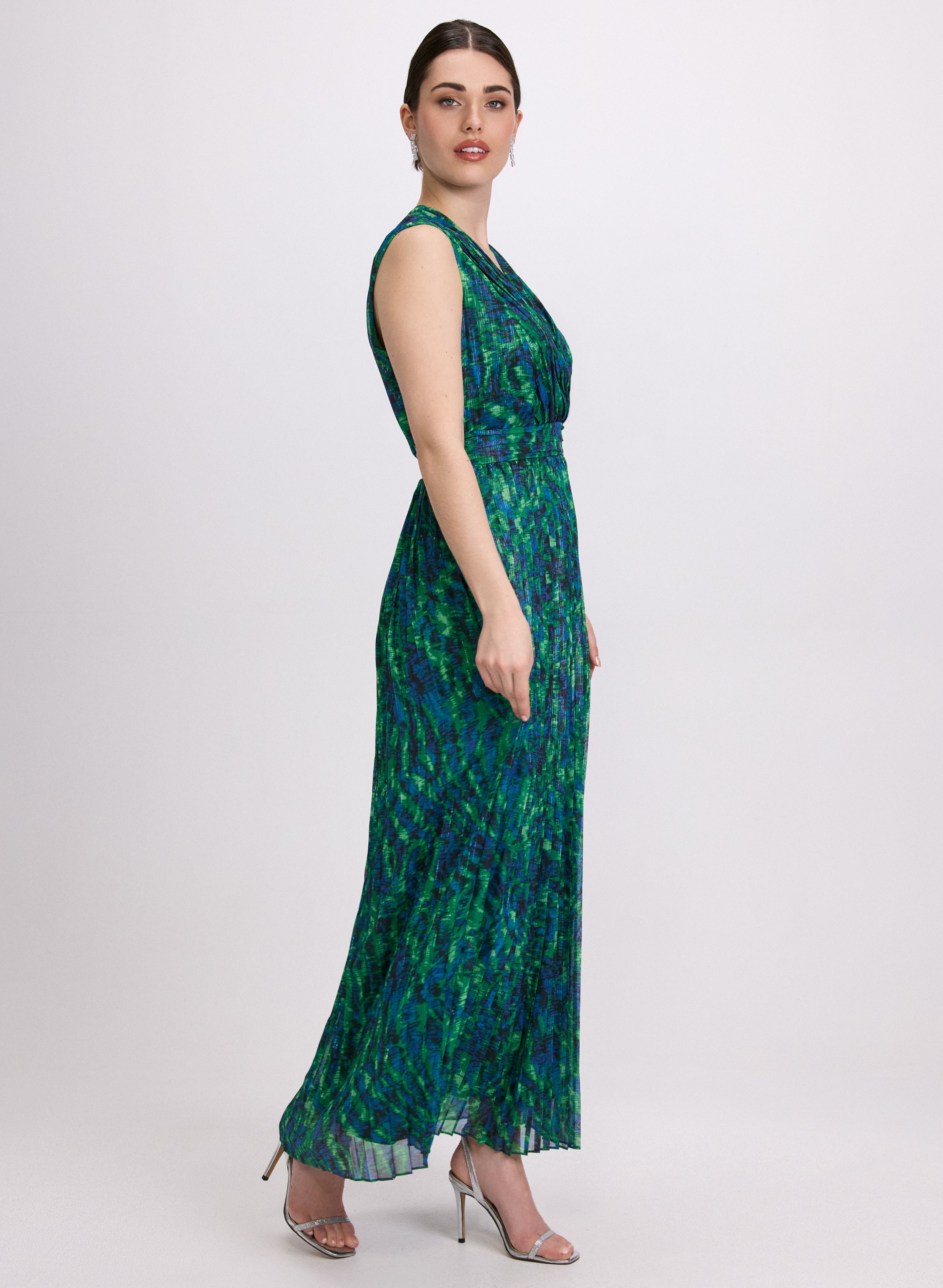 Chiffon Abstract Print Dress