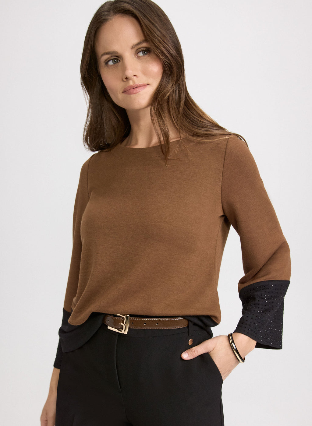Bell Sleeve Knit Top