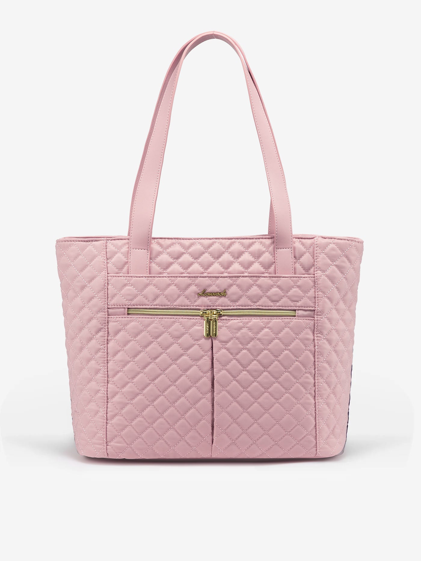 2Pcs Diamond Quilted Tote Bag, 15.6 17