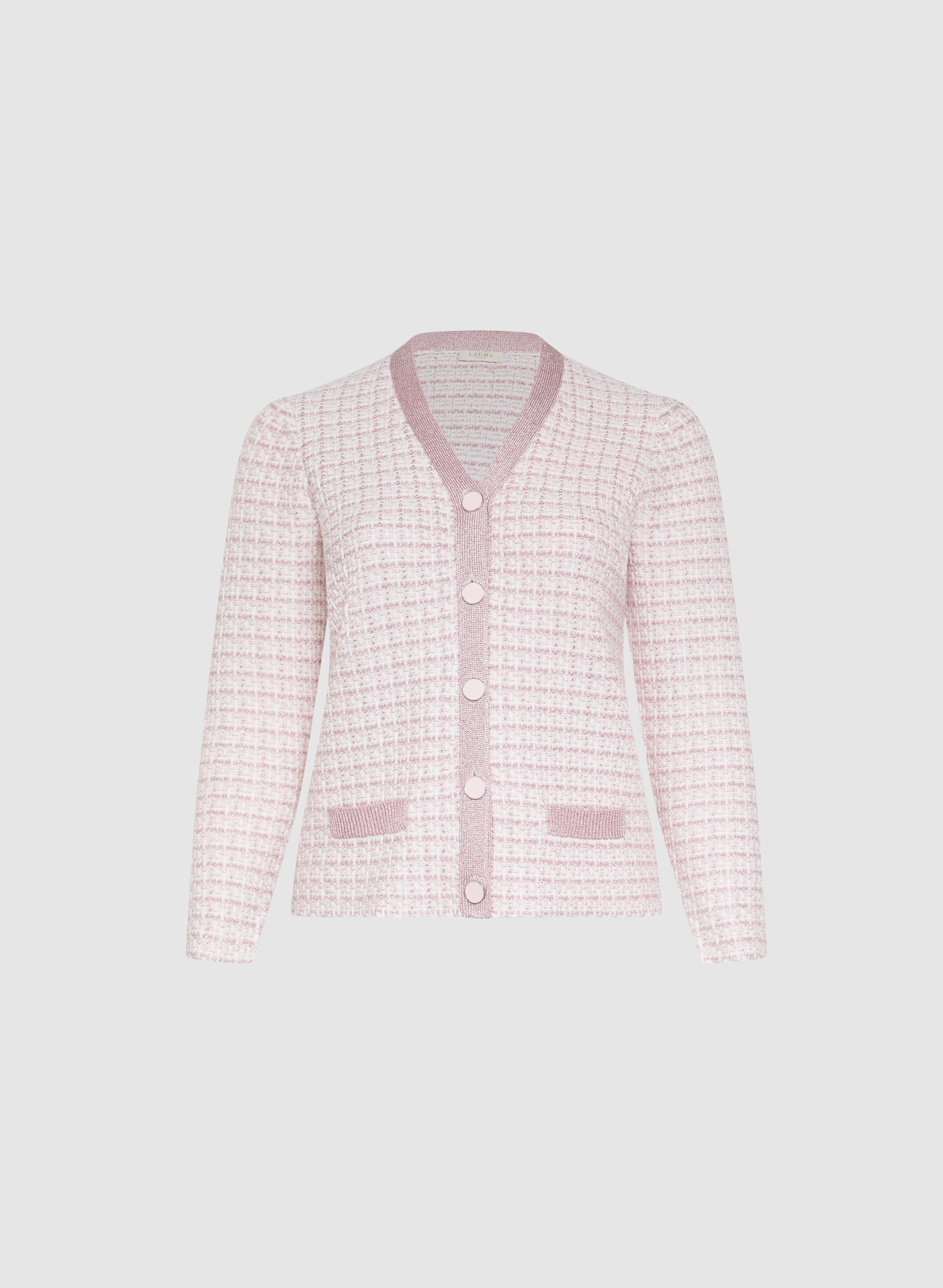 Bouclé Button Cardigan