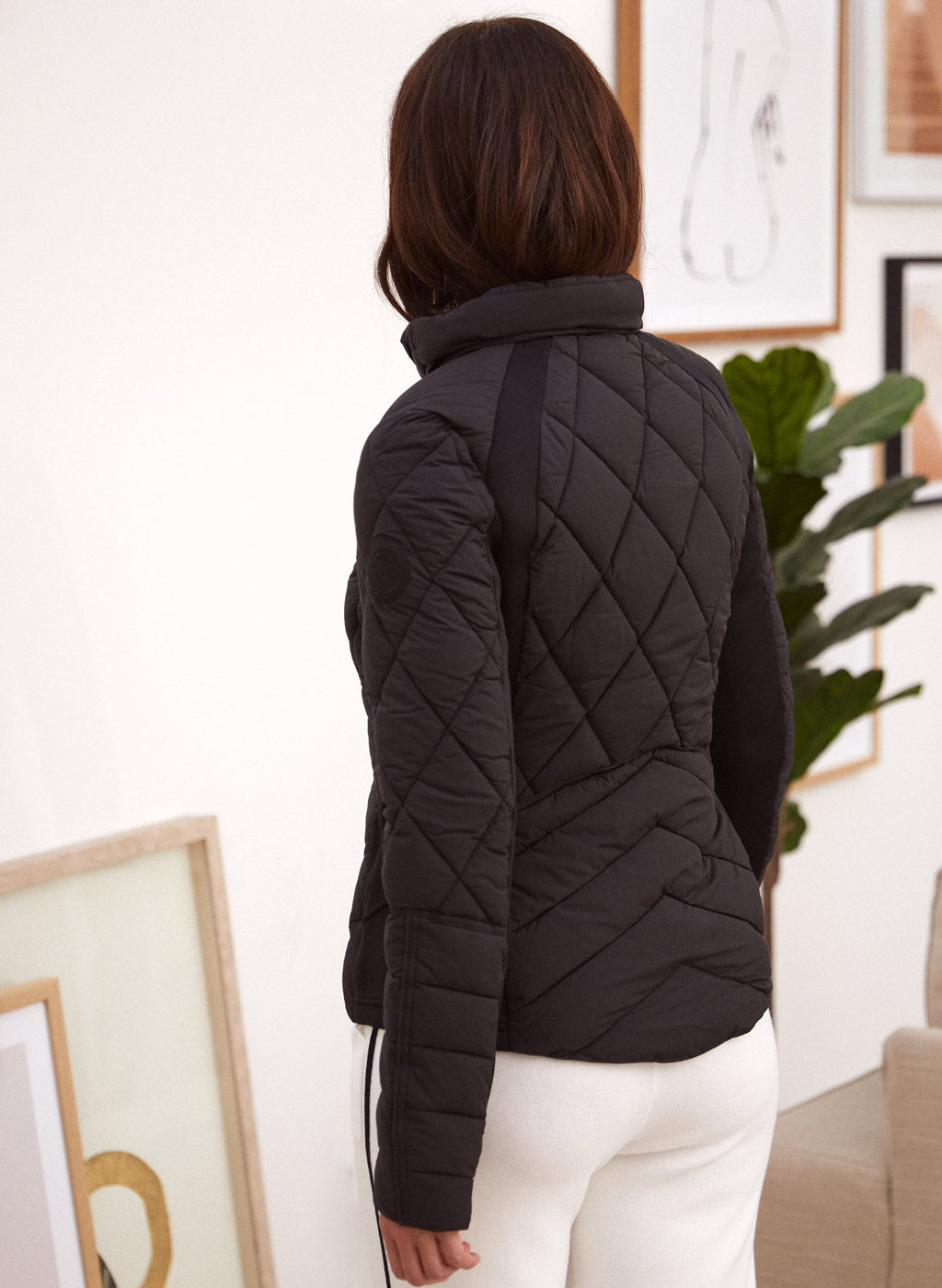 Bernardo - Chevron Quilted Ecoplume™ Coat