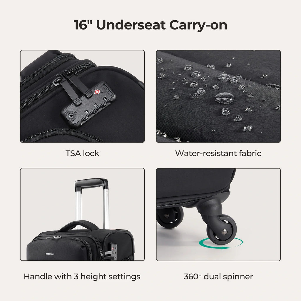Bagsmart 16 Personal Item Carry on Luggage