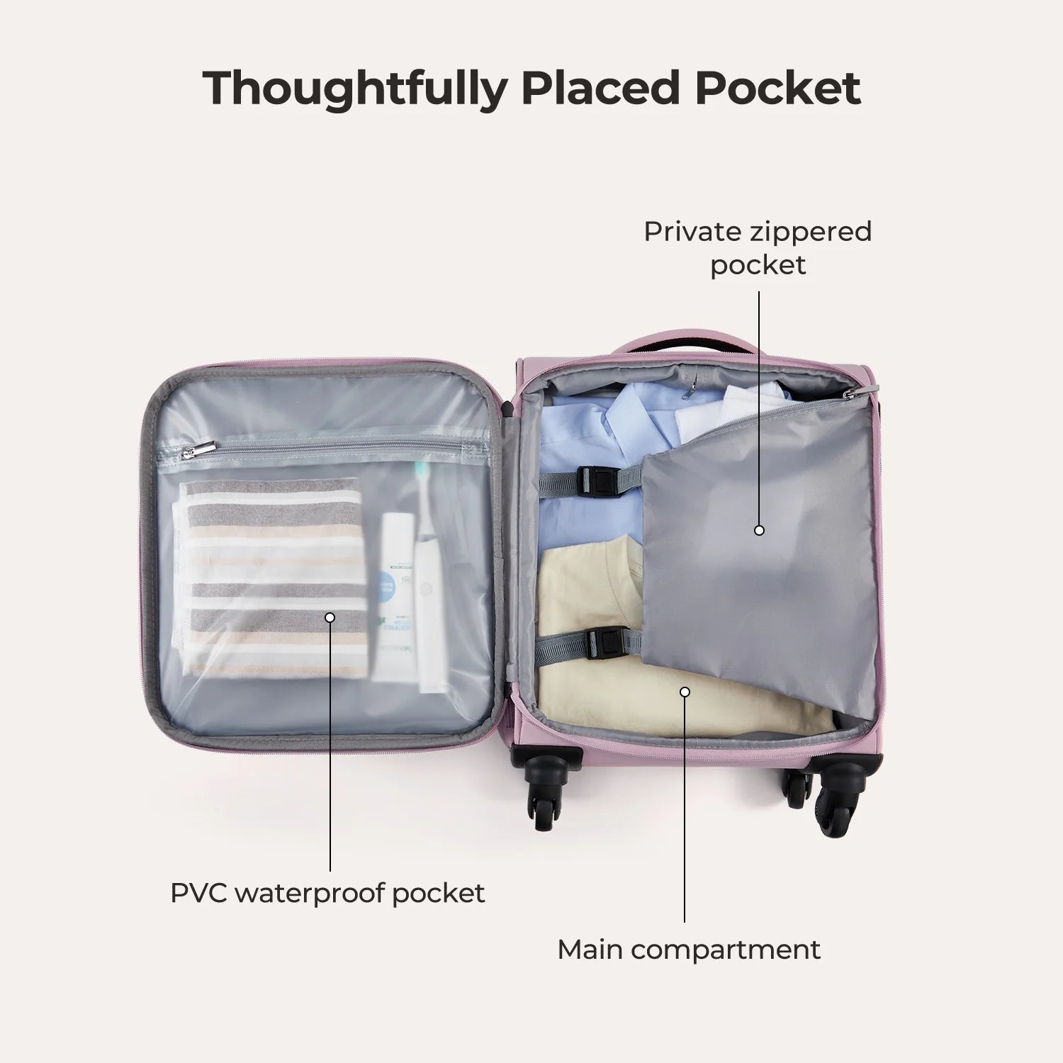 Bagsmart 16 Personal Item Carry on Luggage