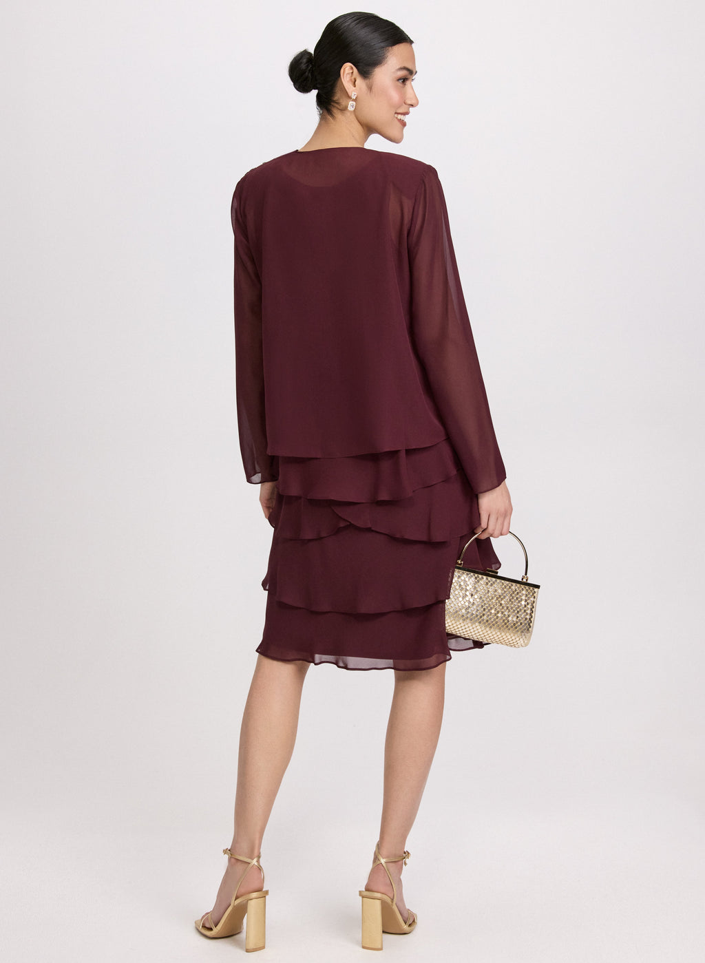 Chiffon Dress & Jacket Set