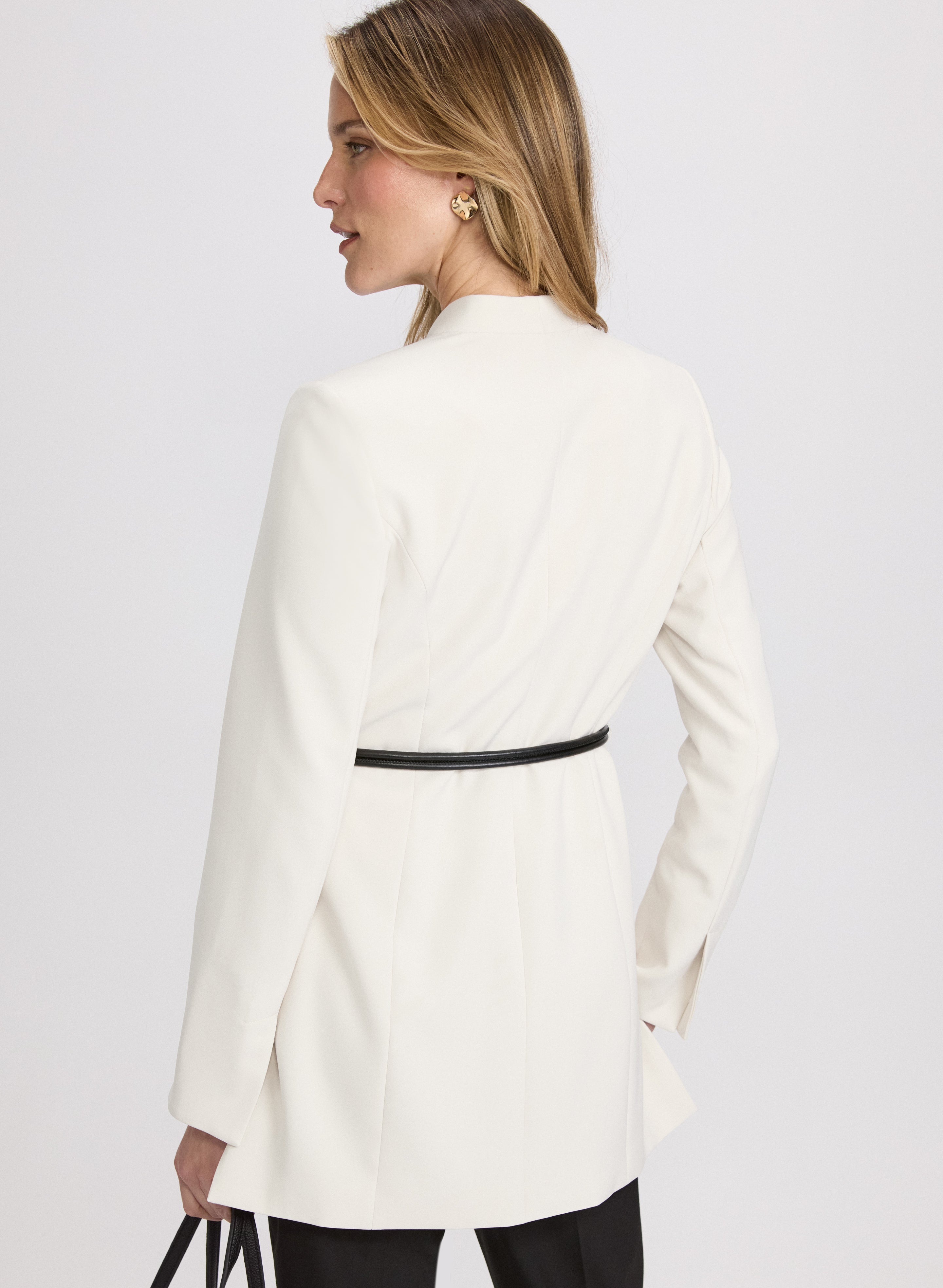 Belted Longline Blazer