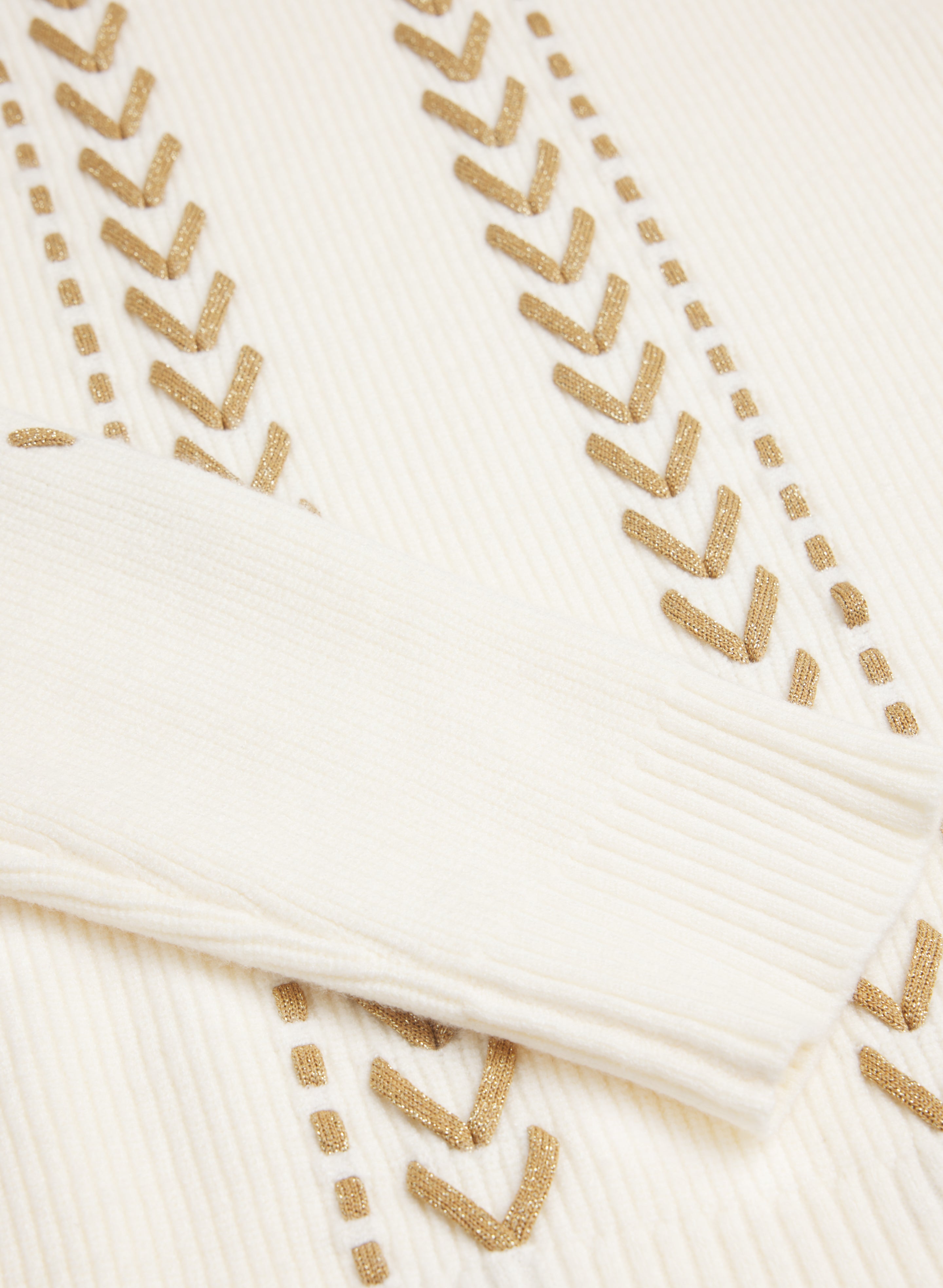 Contrast Stitch Sweater