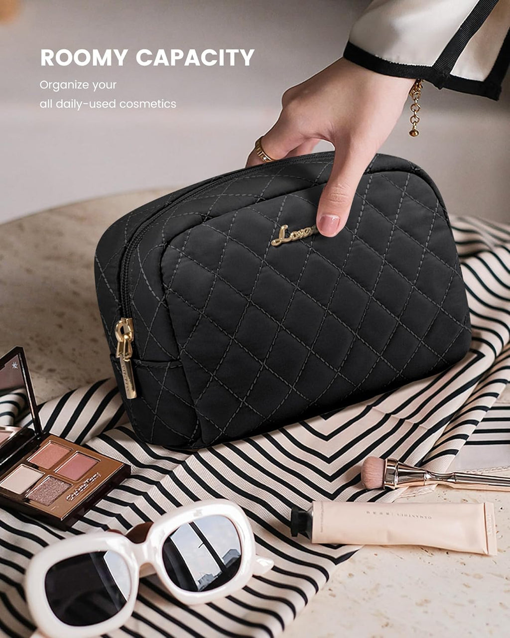 2Pcs Duffel Bag with Toiletry Bag