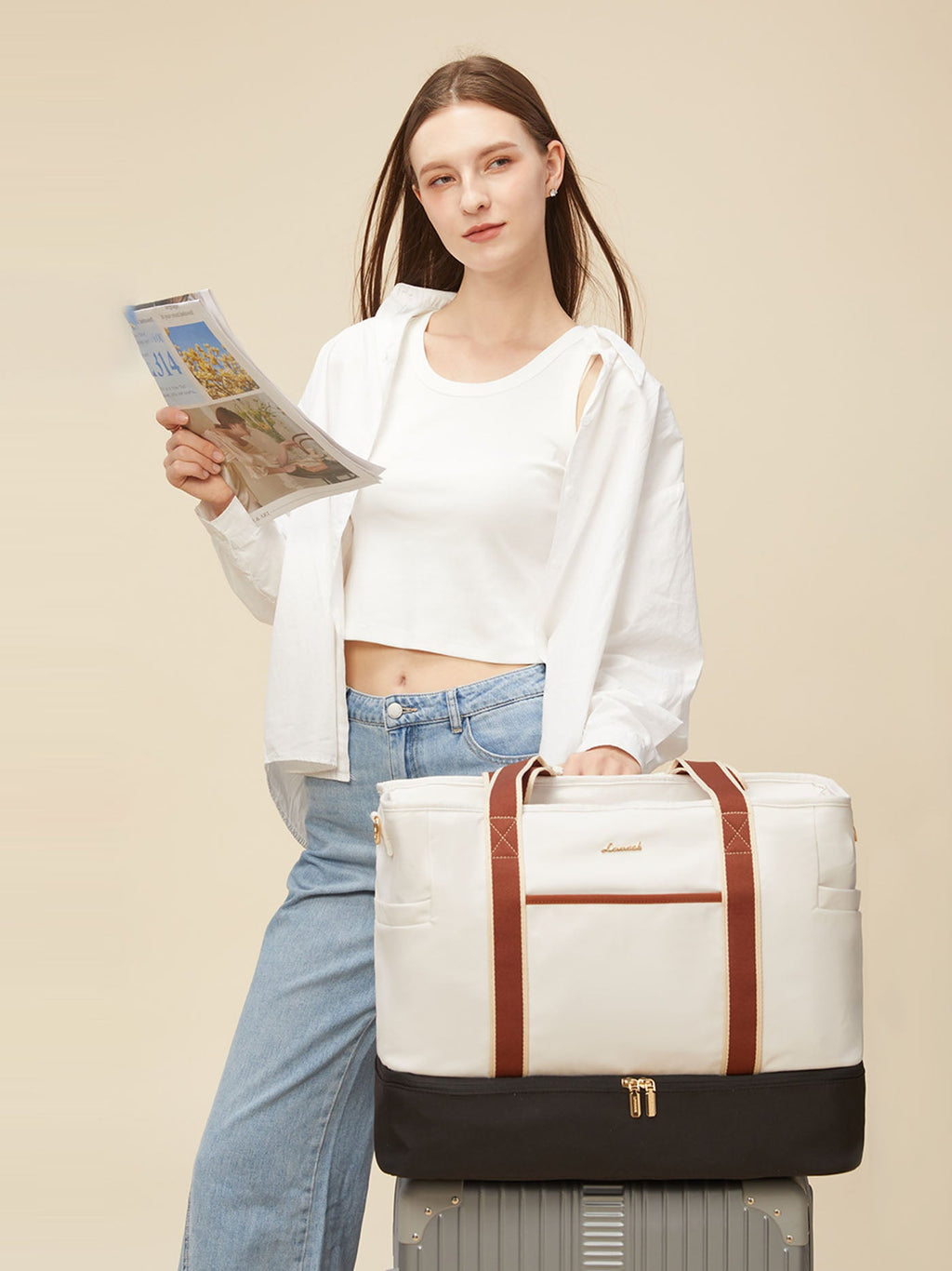 2Pcs Travel Duffle Bag, 45L (Only available in the US)