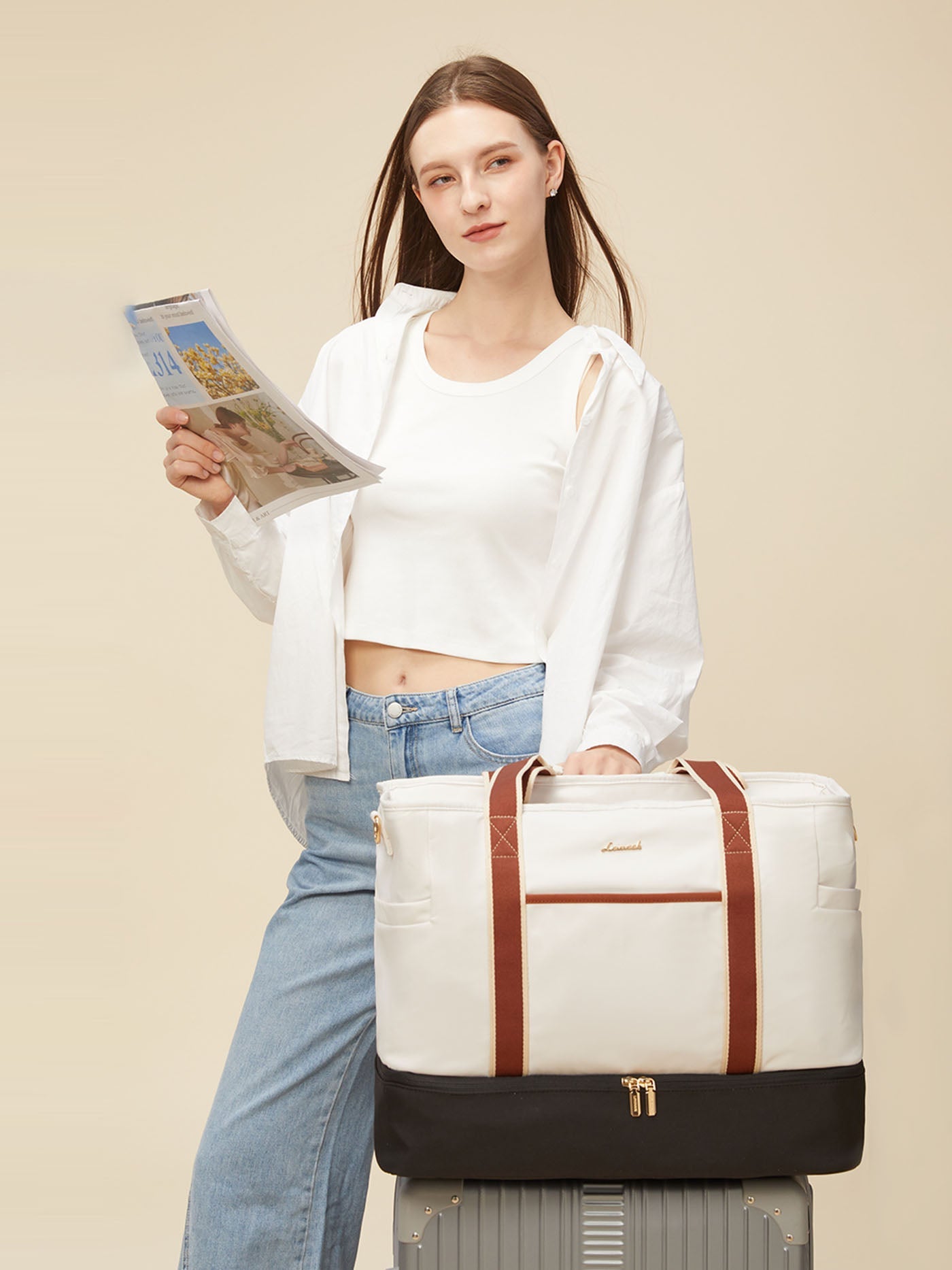 2Pcs Travel Duffle Bag, 45L (Only available in the US)