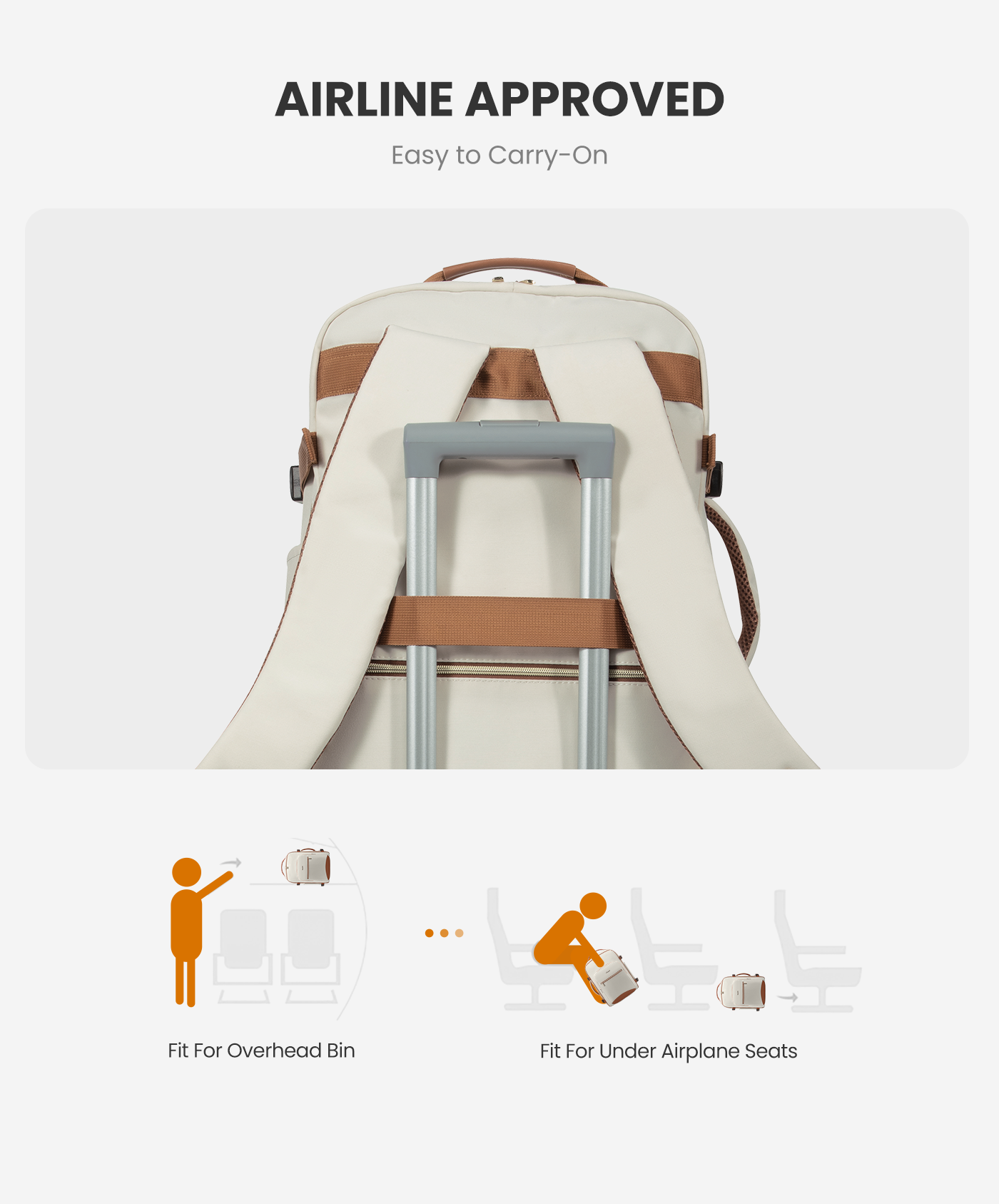 4Pcs, 40/50L Freyja Laptop Travel Backpack, 17 18--Personalization