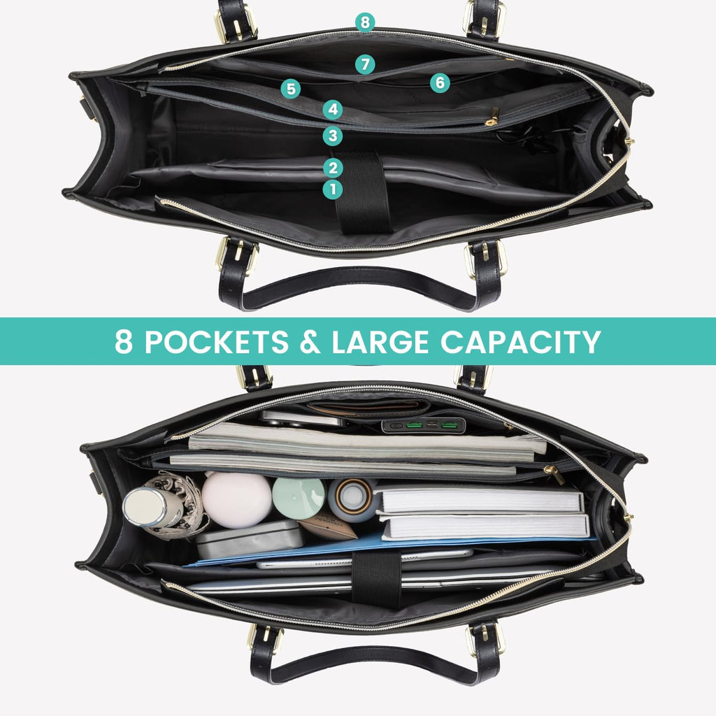 2Pcs Laptop Shoulder Bag, 15.6