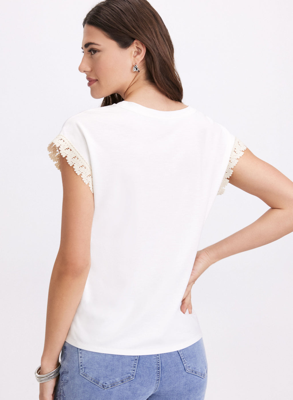 Crochet Trim T-Shirt