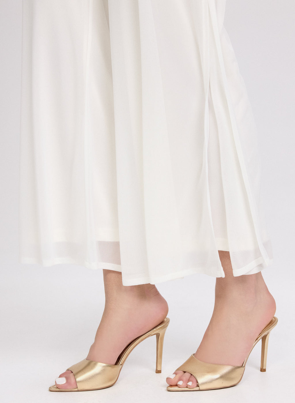 Chiffon Wide-Leg Pants