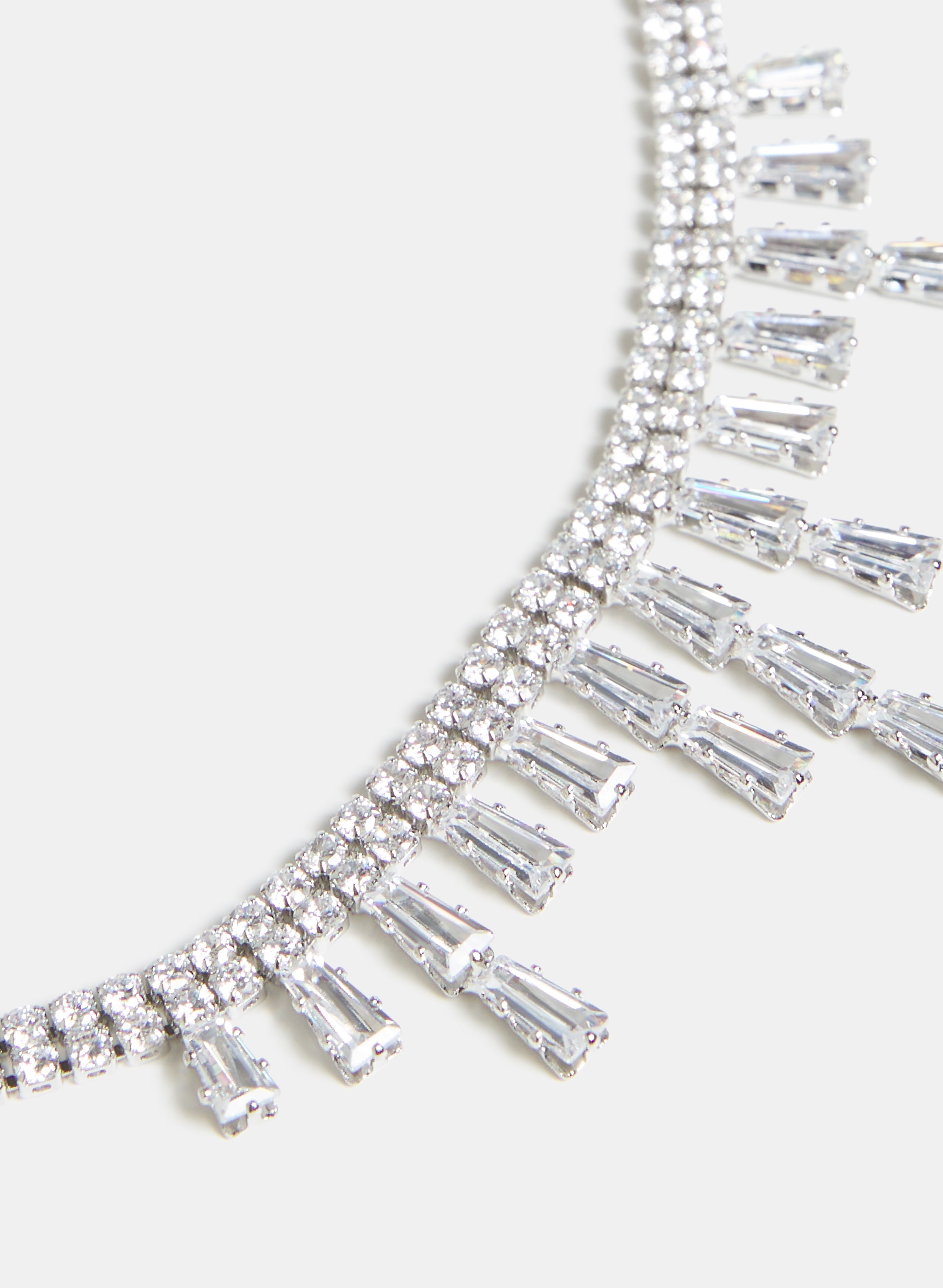 Baguette Drop Necklace