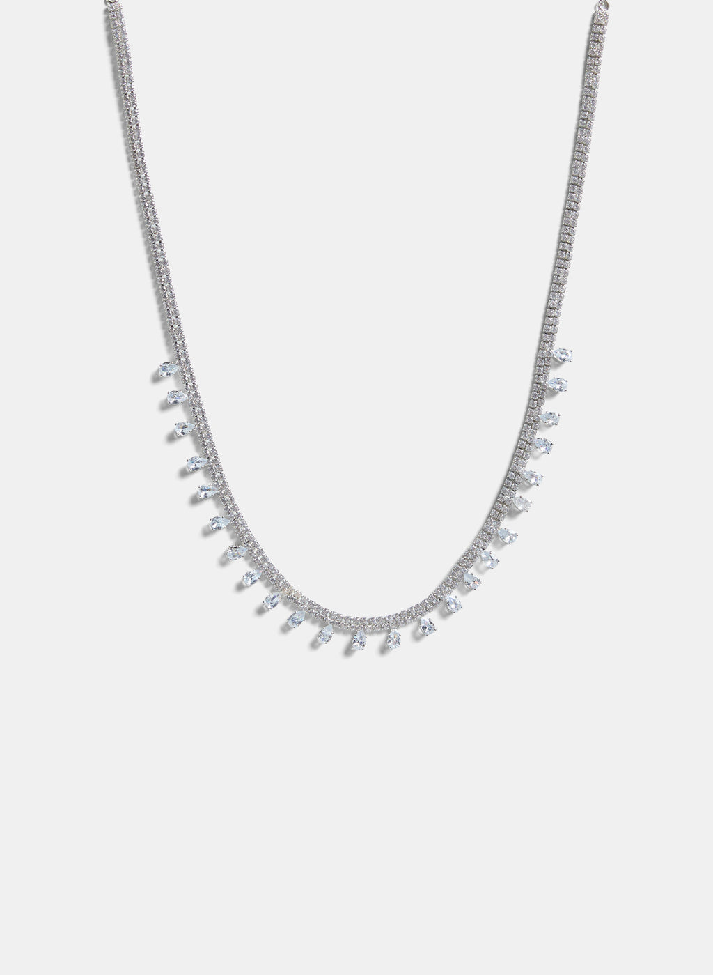 Cubic Zirconia Inset Necklace