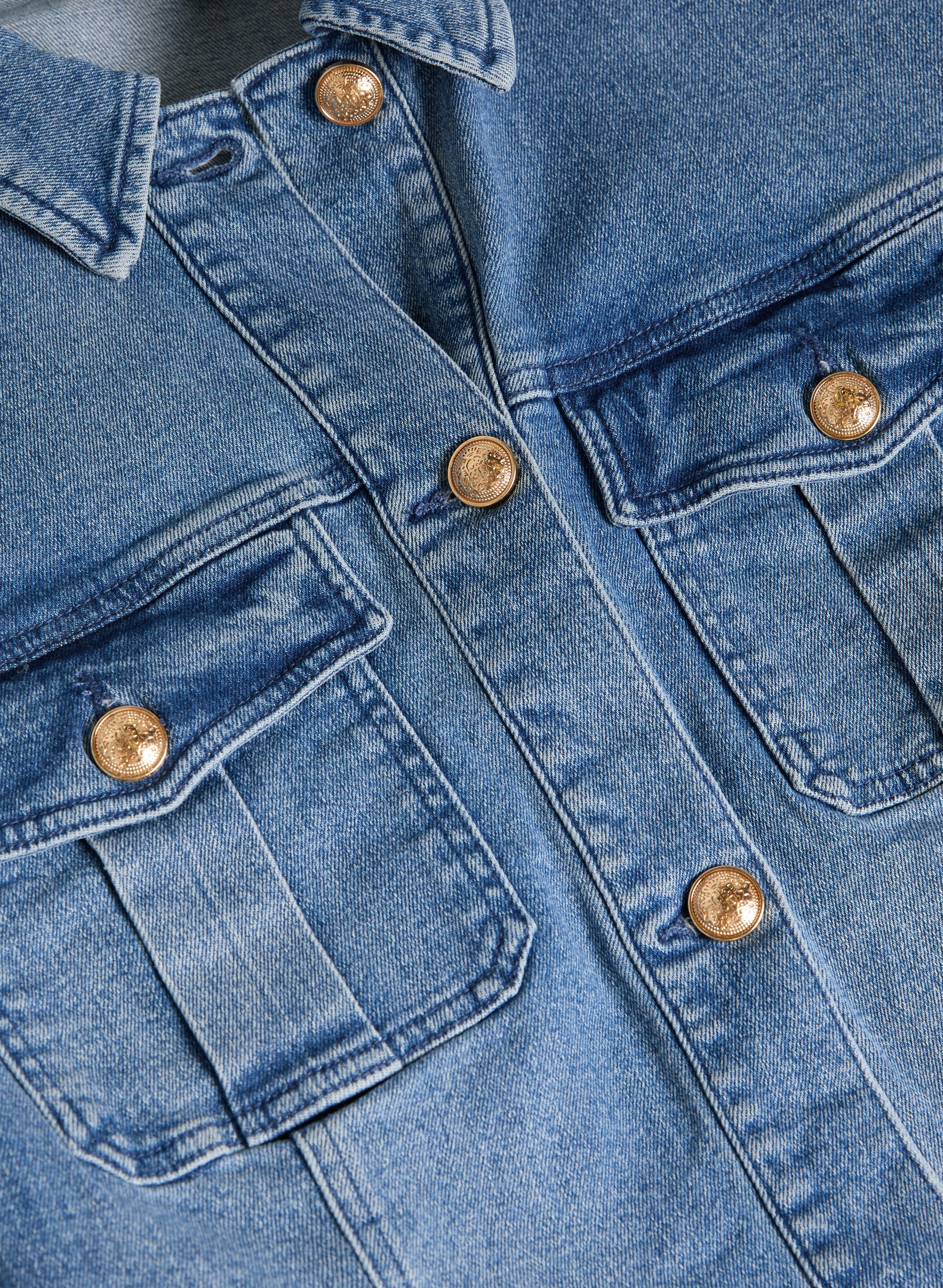 Button-Down Denim Jacket