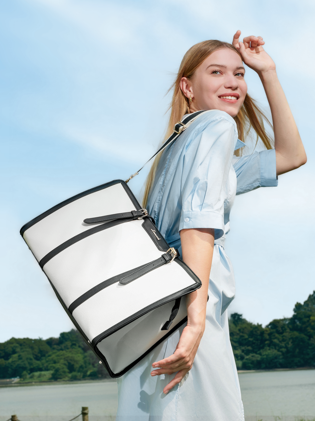 2Pcs Enamored Laptop Bag, 15.6 17.3