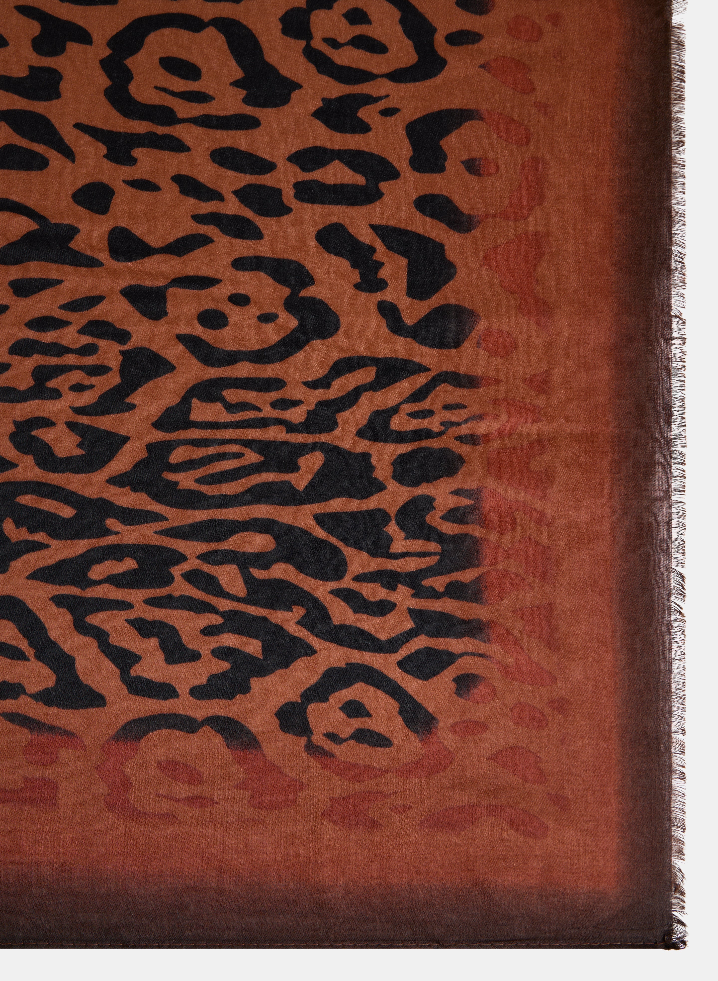 Cheetah Print Oblong Scarf