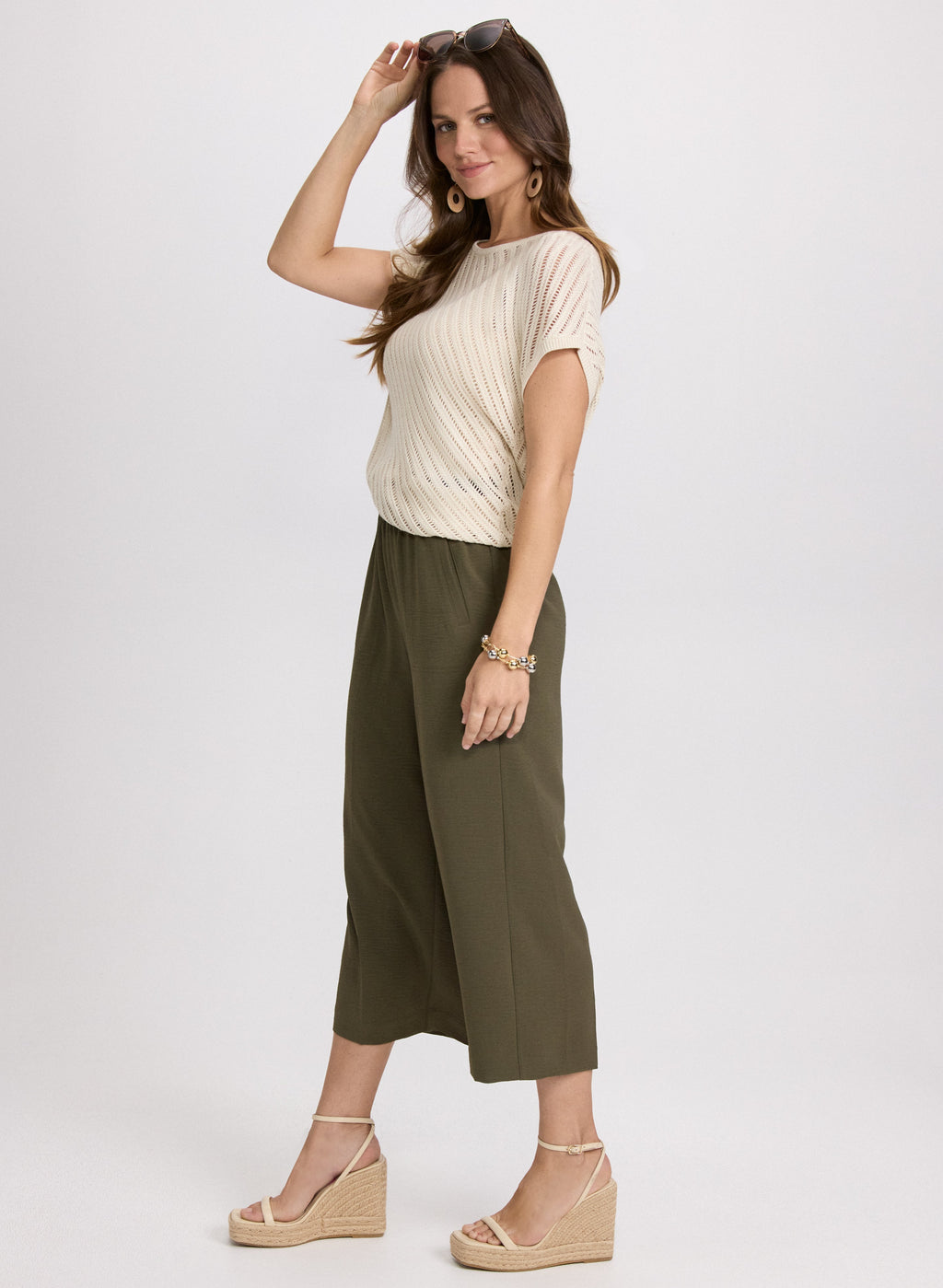 Crinkle Crepe Culottes