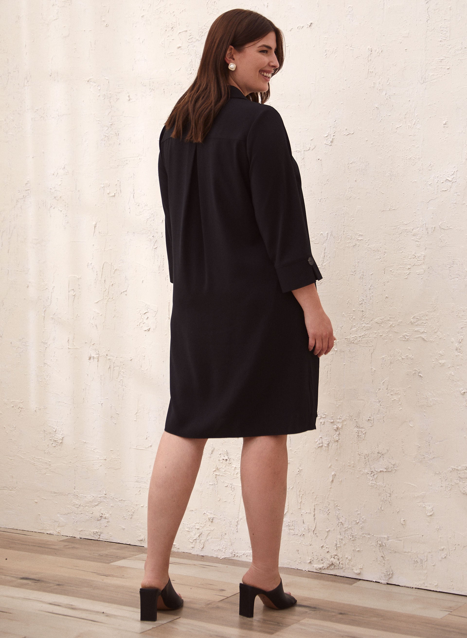 3/4 Sleeve A-Line Dress