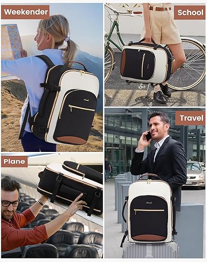 4Pcs Large Travel Backpack,  17.3  18.5