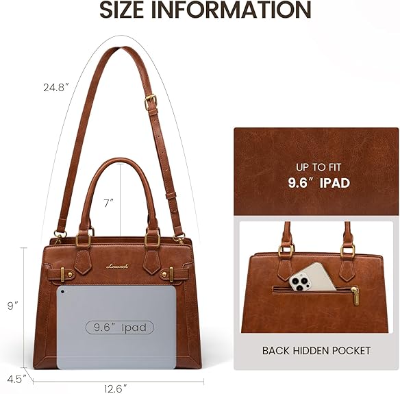 2Pcs Leather Handbag and Purse