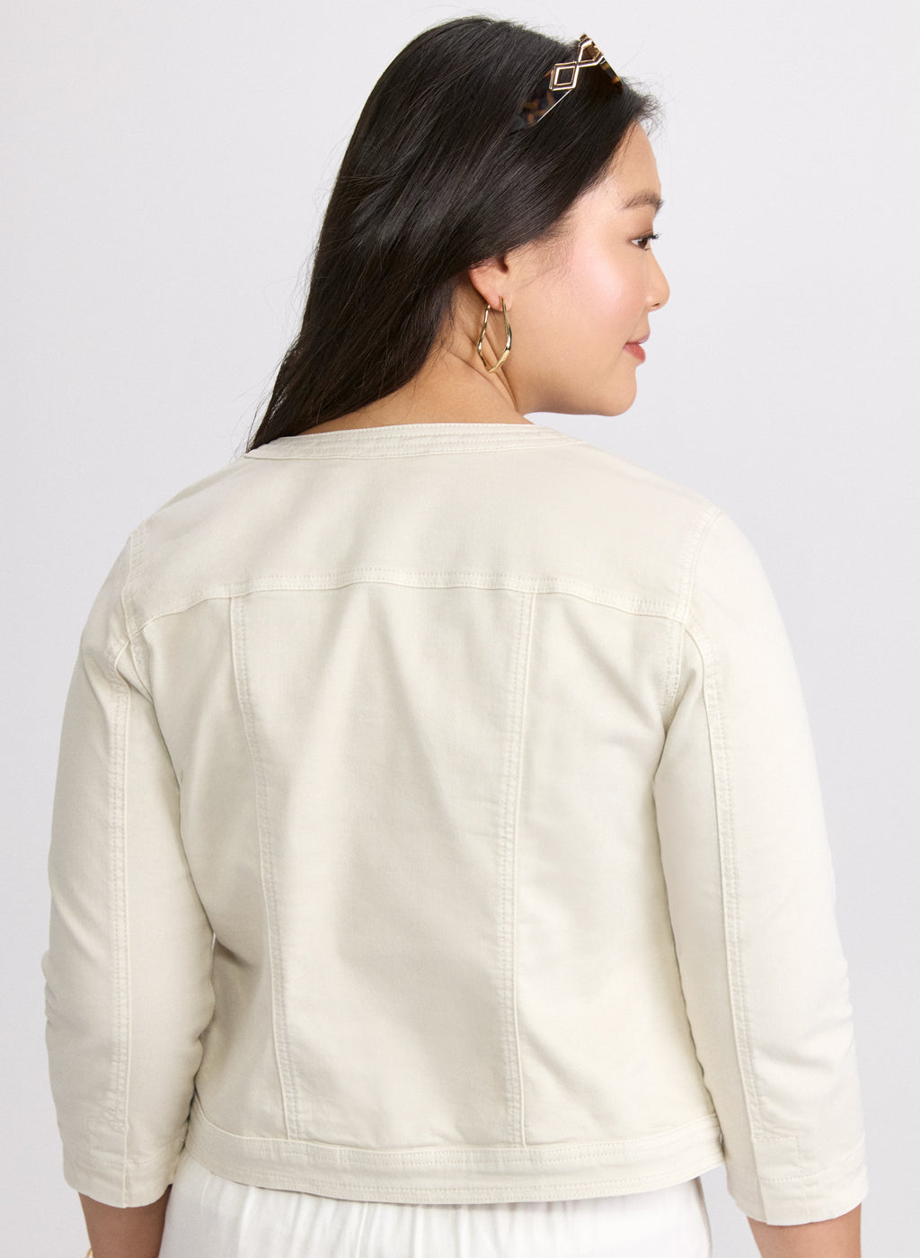 Button Detail Denim Jacket