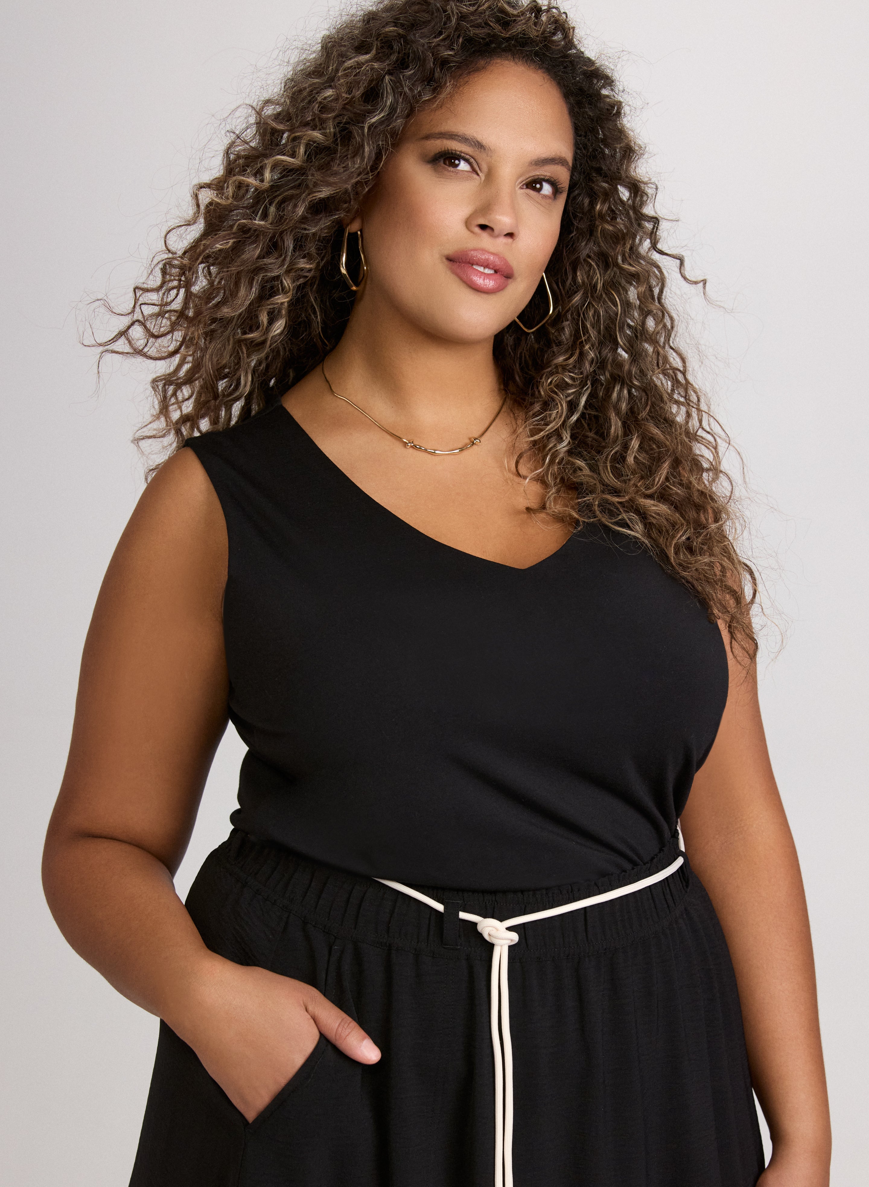 Cotton-Blend Tank Top