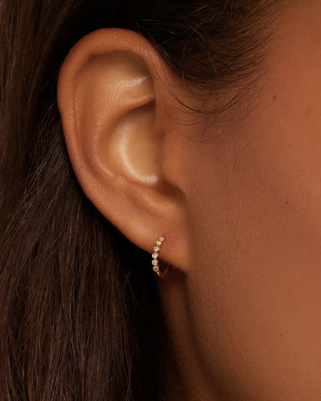 Classic Diamond Single Huggie