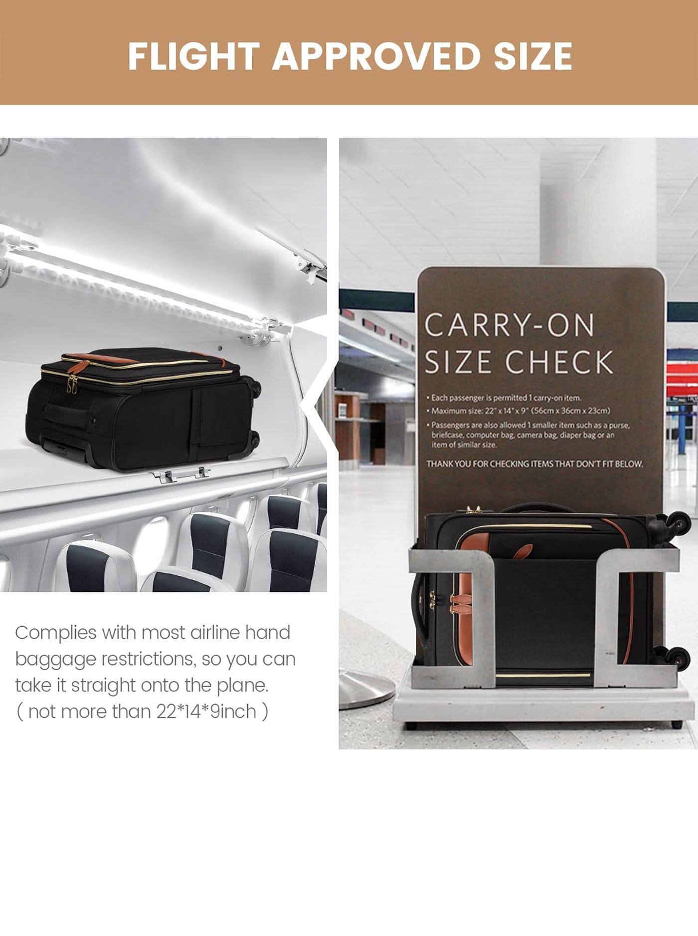 4Pcs Travel Suitcases 20 Inch(US ONLY)