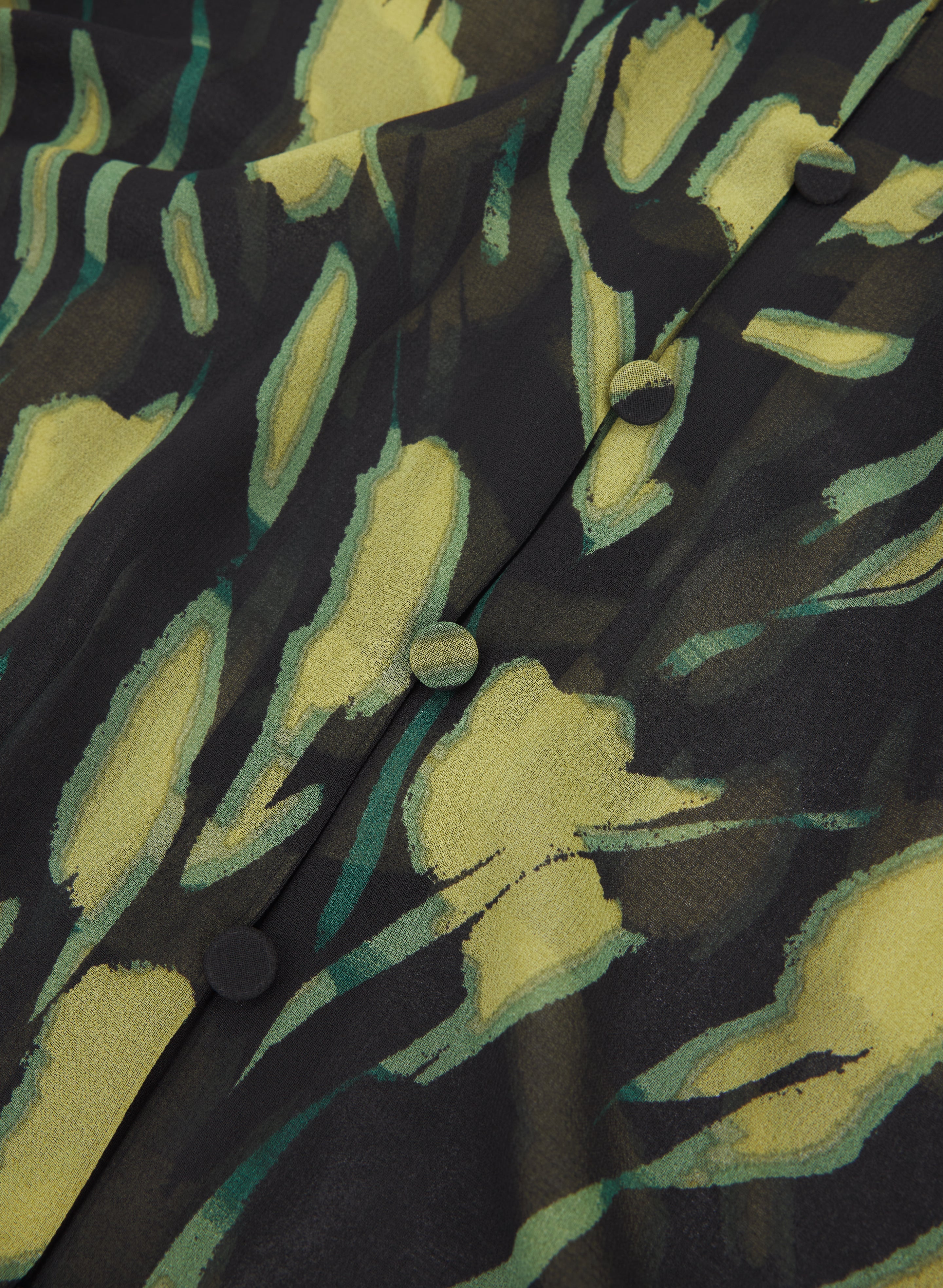 Abstract Chiffon Blouse