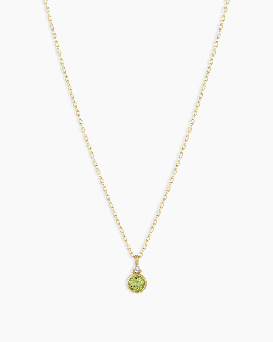 14k Gold Birthstone Necklace