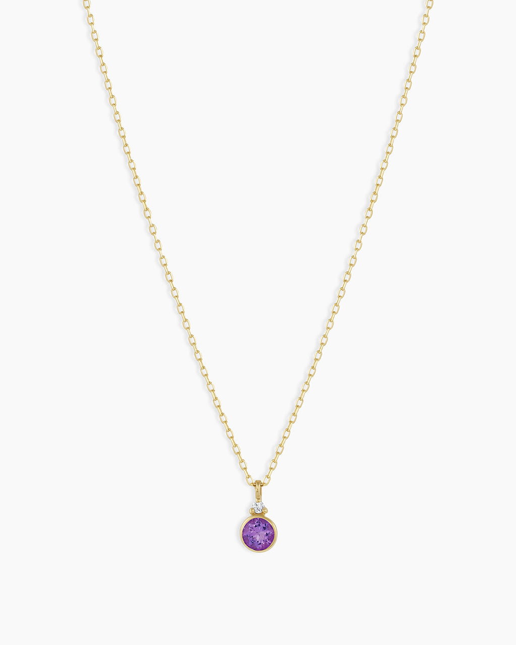 14k Gold Birthstone Necklace