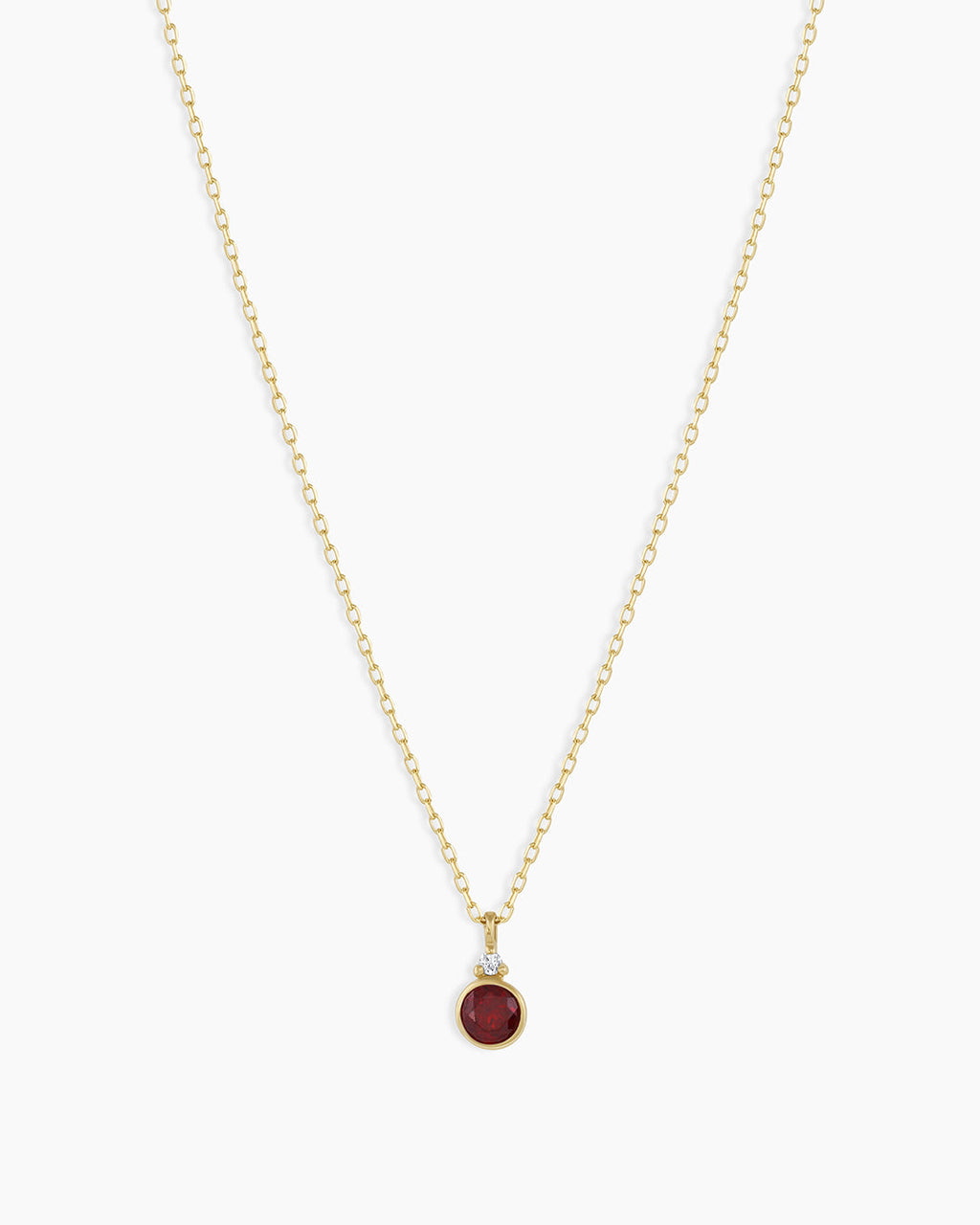 14k Gold Birthstone Necklace