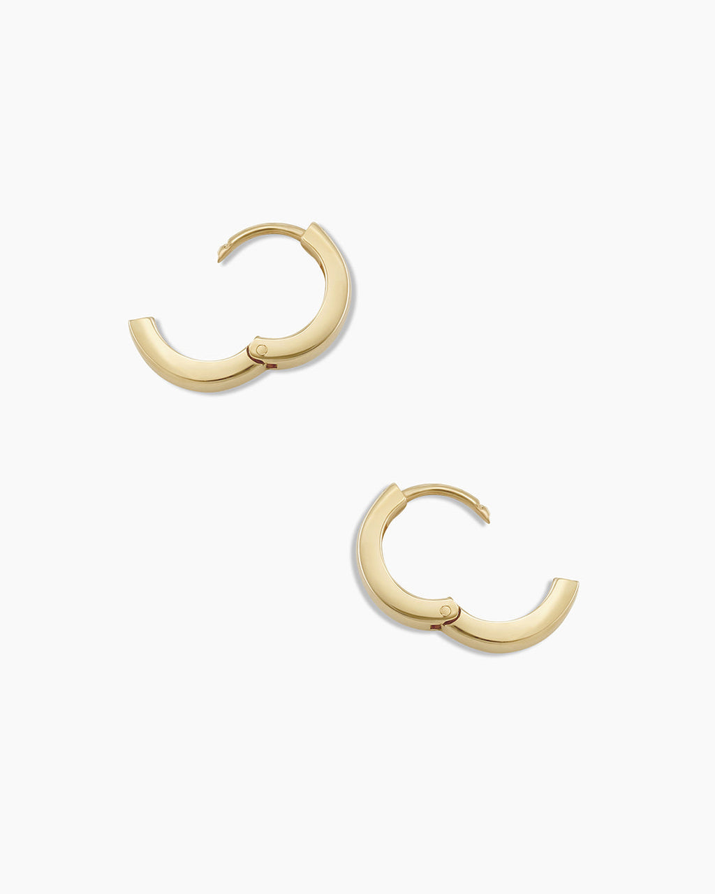 14k Gold Rose Huggies