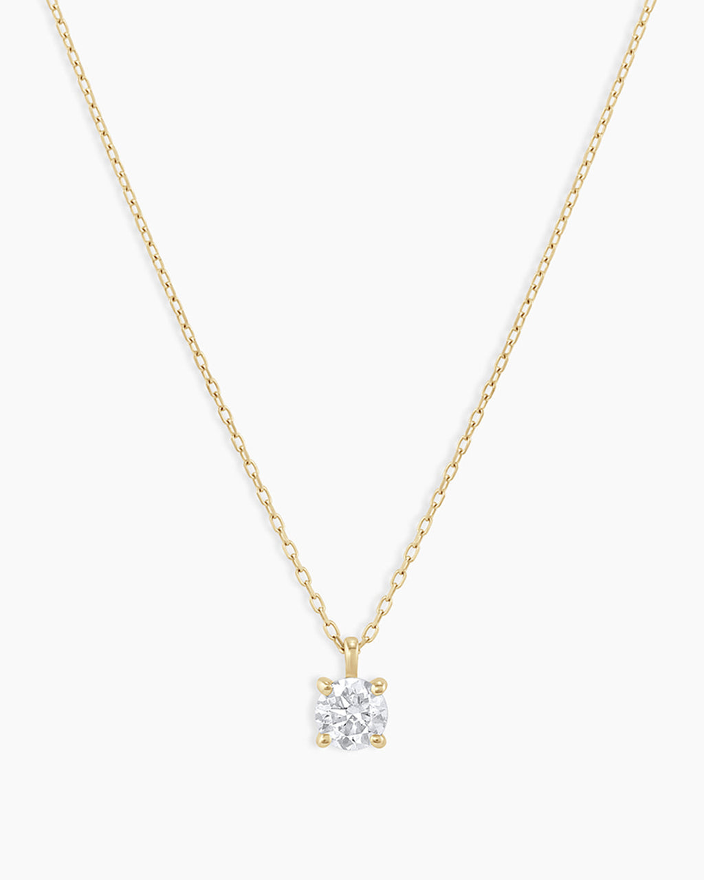Diamond Solitaire 4 mm Necklace