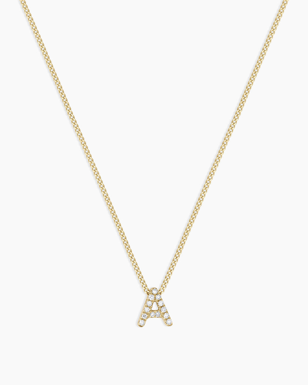 Diamond Alphabet Necklace