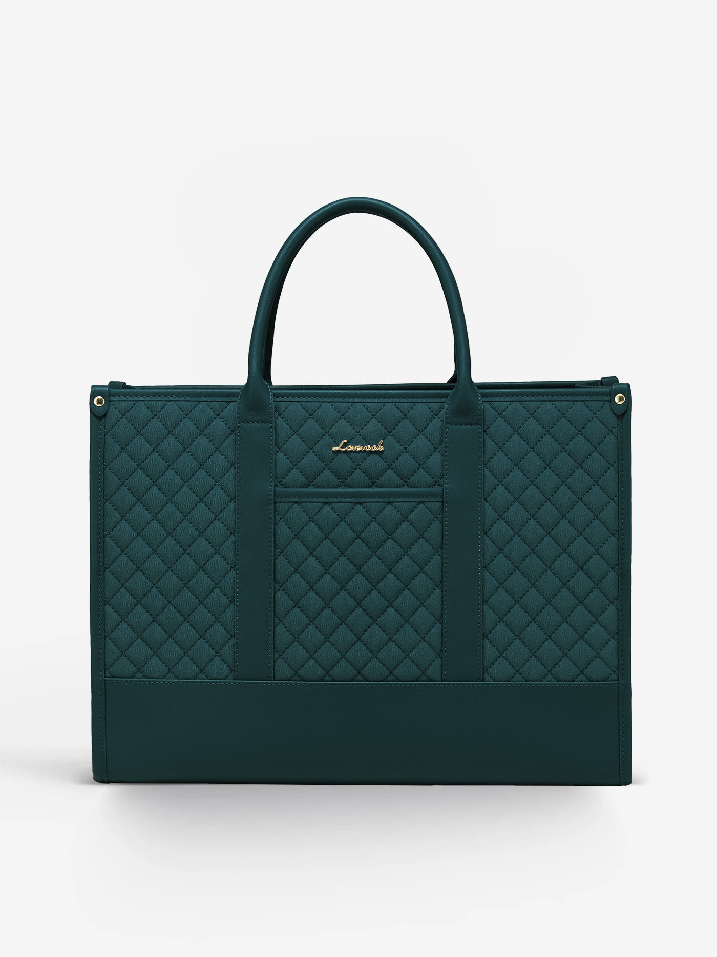 2 Pcs Quilted Laptop Tote Bag, 15.6 17