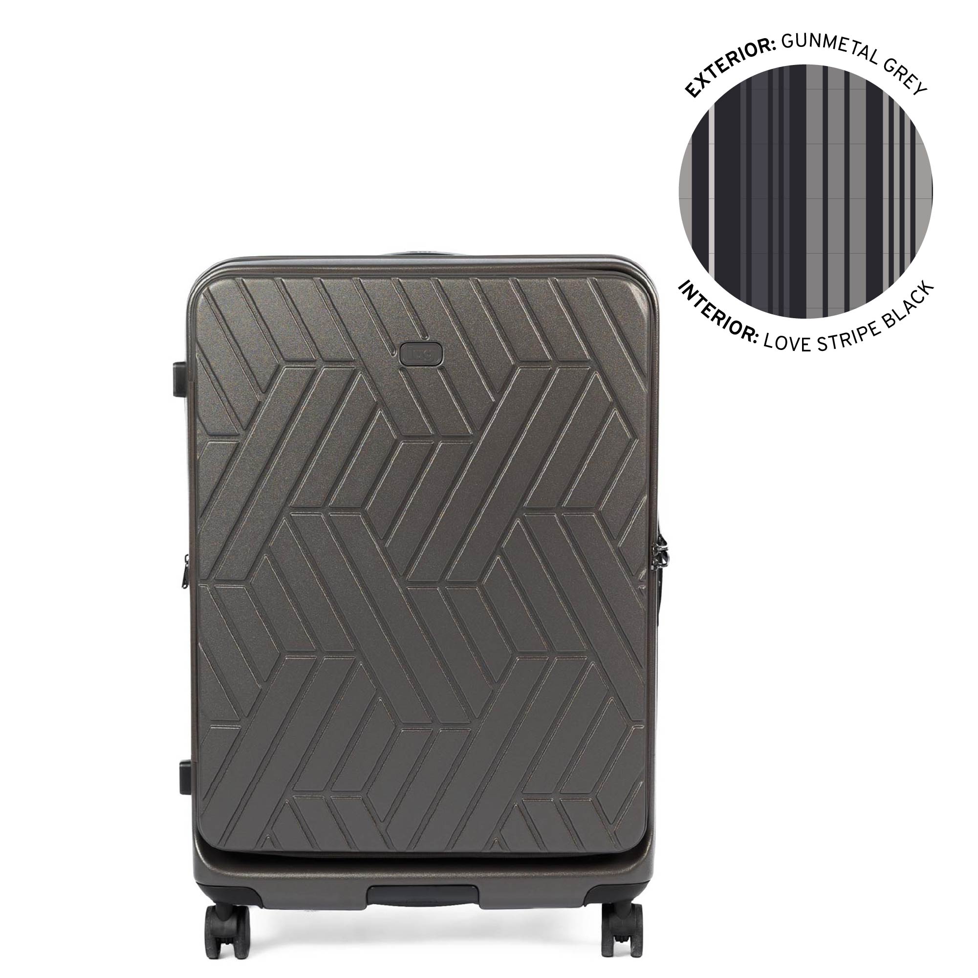Box Truck Hard Sided Wheelie Checked Bag